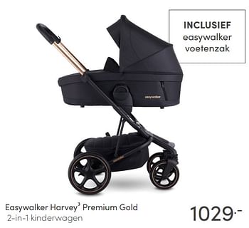 Aanbiedingen Easywalker harvey³ premium gold 2-in-1 kinderwagen - Easywalker - Geldig van 27/02/2022 tot 04/03/2022 bij Baby & Tiener Megastore