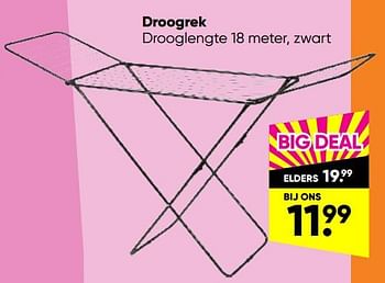 Aanbiedingen Droogrek - Huismerk - Big Bazar - Geldig van 28/02/2022 tot 13/03/2022 bij Big Bazar