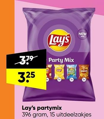 Aanbiedingen Lay’s partymix - Lay's - Geldig van 28/02/2022 tot 13/03/2022 bij Big Bazar