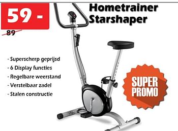 Aanbiedingen Hometrainer starshaper - Huismerk - Itek - Geldig van 17/02/2022 tot 13/03/2022 bij Itek