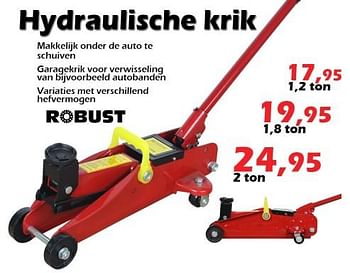 Aanbiedingen Hydraulische krik - ROBUST - Geldig van 17/02/2022 tot 13/03/2022 bij Itek