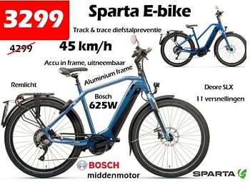 Aanbiedingen Sparta e-bike - Sparta - Geldig van 17/02/2022 tot 13/03/2022 bij Itek