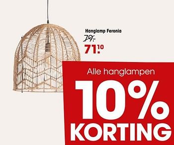 Aanbiedingen Hanglamp feronia - Huismerk - Kwantum - Geldig van 07/03/2022 tot 13/03/2022 bij Kwantum