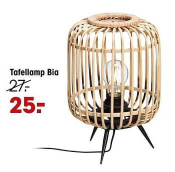 Aanbiedingen Tafellamp bia - Huismerk - Kwantum - Geldig van 07/03/2022 tot 13/03/2022 bij Kwantum
