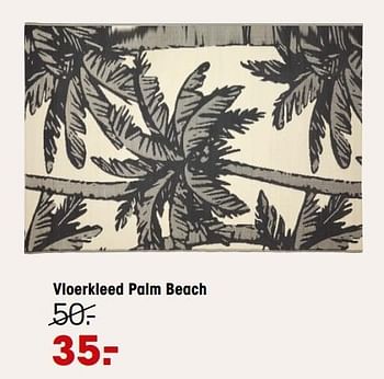 Aanbiedingen Vloerkleed palm beach - Huismerk - Kwantum - Geldig van 07/03/2022 tot 13/03/2022 bij Kwantum