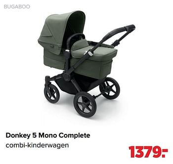 Aanbiedingen Donkey 5 mono complete combi-kinderwagen - Bugaboo - Geldig van 28/02/2022 tot 26/03/2022 bij Baby-Dump