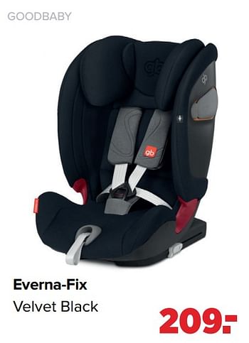 Aanbiedingen Everna-fix velvet black - Goodbaby - Geldig van 28/02/2022 tot 26/03/2022 bij Baby-Dump