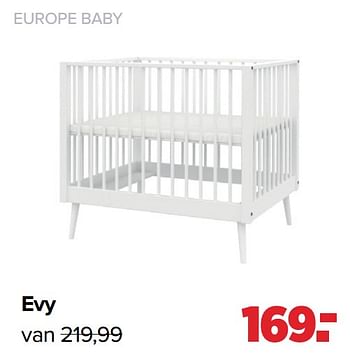 Aanbiedingen Evy - Europe baby - Geldig van 28/02/2022 tot 26/03/2022 bij Baby-Dump