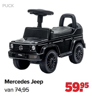 Aanbiedingen Mercedes jeep - Puck - Geldig van 28/02/2022 tot 26/03/2022 bij Baby-Dump