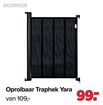 Aanbiedingen Oprolbaar traphek yara - Kidsriver - Geldig van 28/02/2022 tot 26/03/2022 bij Baby-Dump