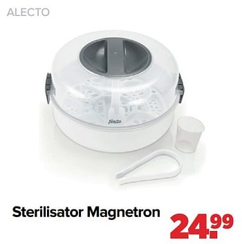 Aanbiedingen Alecto sterilisator magnetron - Alecto - Geldig van 28/02/2022 tot 26/03/2022 bij Baby-Dump