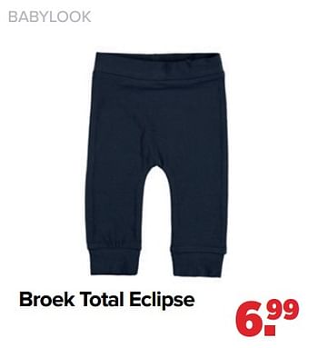 Aanbiedingen Babylook broek total eclipse - Baby look - Geldig van 28/02/2022 tot 26/03/2022 bij Baby-Dump