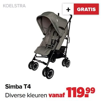 Aanbiedingen Simba t4 - Koelstra - Geldig van 28/02/2022 tot 26/03/2022 bij Baby-Dump