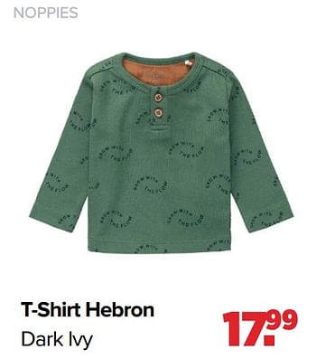 Aanbiedingen Noppies t-shirt hebron dark ivy - Noppies - Geldig van 28/02/2022 tot 26/03/2022 bij Baby-Dump
