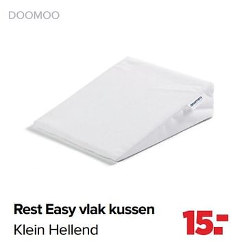 Aanbiedingen Doomoo rest easy vlak kussen klein hellend - Doomoo - Geldig van 28/02/2022 tot 26/03/2022 bij Baby-Dump