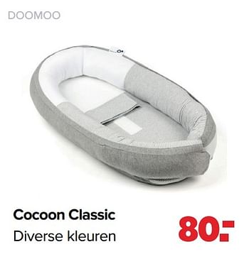 Aanbiedingen Doomoo cocoon classic - Doomoo - Geldig van 28/02/2022 tot 26/03/2022 bij Baby-Dump