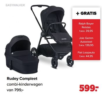 Aanbiedingen Easywalker rudey compleet combi-kinderwagen - Easywalker - Geldig van 28/02/2022 tot 26/03/2022 bij Baby-Dump
