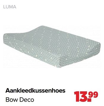 Aanbiedingen Luma aankleedkussenhoes bow deco - Luma Babycare - Geldig van 28/02/2022 tot 26/03/2022 bij Baby-Dump