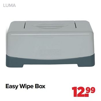 Aanbiedingen Luma easy wipe box - Luma Babycare - Geldig van 28/02/2022 tot 26/03/2022 bij Baby-Dump