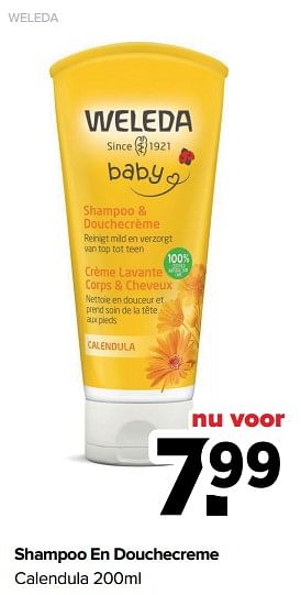 Aanbiedingen Weleda shampoo en douchecreme calendula - Weleda - Geldig van 28/02/2022 tot 26/03/2022 bij Baby-Dump