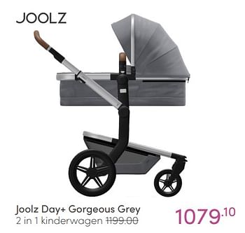 Aanbiedingen Joolz day+ gorgeous grey 2 in 1 kinderwagen - Joolz - Geldig van 06/03/2022 tot 12/03/2022 bij Baby & Tiener Megastore