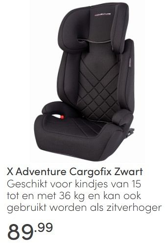 Aanbiedingen X adventure cargofix zwart - Xadventure - Geldig van 06/03/2022 tot 12/03/2022 bij Baby & Tiener Megastore