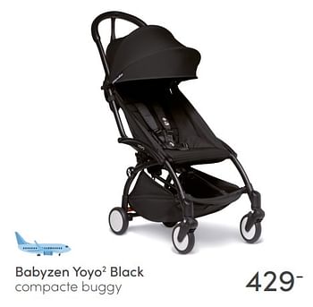 Aanbiedingen Babyzen yoyo2 black compacte buggy - Babyzen - Geldig van 06/03/2022 tot 12/03/2022 bij Baby & Tiener Megastore