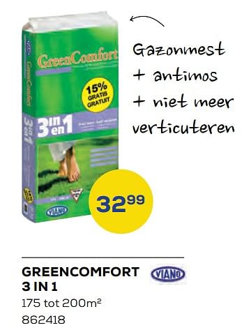 Aanbiedingen Greencomfort 3 in 1 - Viano - Geldig van 04/03/2022 tot 01/04/2022 bij Supra Bazar