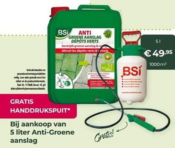 Aanbiedingen Anti-groene aanslag dépots verts - BSI - Geldig van 13/03/2022 tot 31/10/2022 bij Multi Bazar