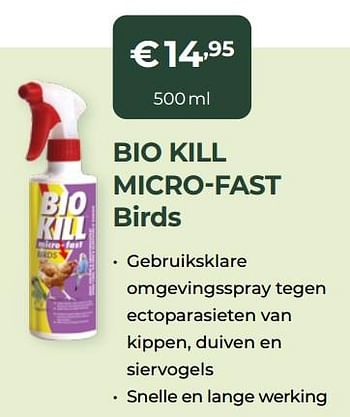 Aanbiedingen Bio kill micro-fast birds - BSI - Geldig van 13/03/2022 tot 31/10/2022 bij Multi Bazar