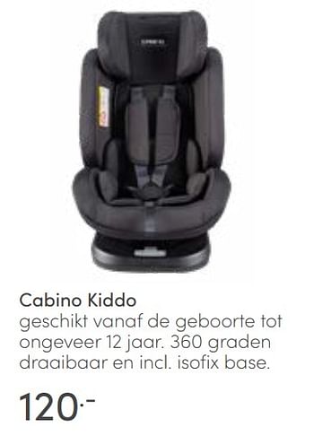 Aanbiedingen Cabino kiddo - Cabino - Geldig van 13/03/2022 tot 19/03/2022 bij Baby & Tiener Megastore