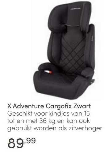 Aanbiedingen X adventure cargofix zwart - Xadventure - Geldig van 13/03/2022 tot 19/03/2022 bij Baby & Tiener Megastore