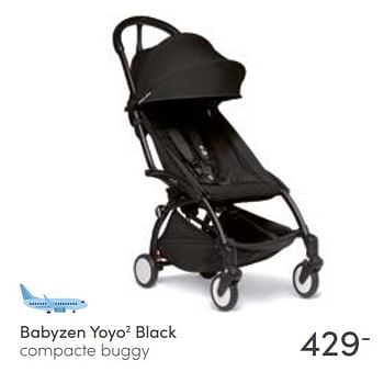 Aanbiedingen Babyzen yoyo2 black compacte buggy - Babyzen - Geldig van 13/03/2022 tot 19/03/2022 bij Baby & Tiener Megastore