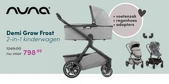 Aanbiedingen Nuna demi grow frost 2-in-1 kinderwagen - Nuna - Geldig van 13/03/2022 tot 19/03/2022 bij Baby & Tiener Megastore