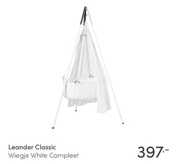 Aanbiedingen Leander classic wiegje white compleet - Leander - Geldig van 13/03/2022 tot 19/03/2022 bij Baby & Tiener Megastore