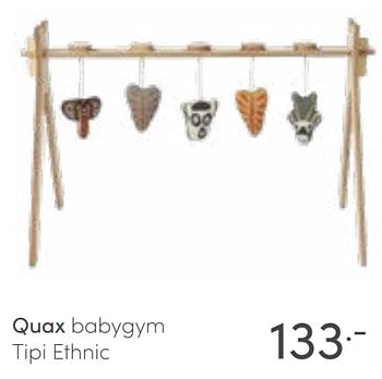 Aanbiedingen Quax babygym tipi ethnic - Quax - Geldig van 13/03/2022 tot 19/03/2022 bij Baby & Tiener Megastore