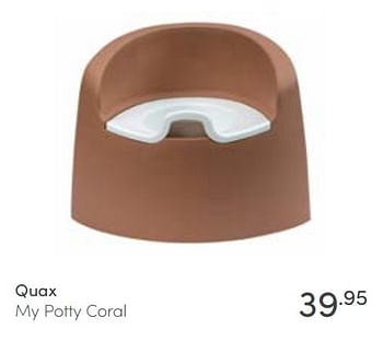 Aanbiedingen Quax my potty coral - Quax - Geldig van 13/03/2022 tot 19/03/2022 bij Baby & Tiener Megastore