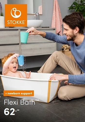 Aanbiedingen Stokke flexi bath - Stokke - Geldig van 13/03/2022 tot 19/03/2022 bij Baby & Tiener Megastore