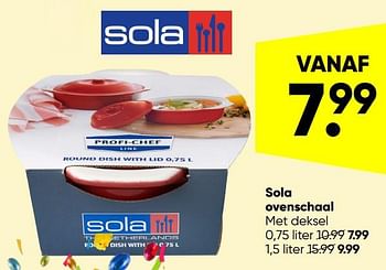Aanbiedingen Sola ovenschaal - Sola - Geldig van 14/03/2022 tot 27/03/2022 bij Big Bazar