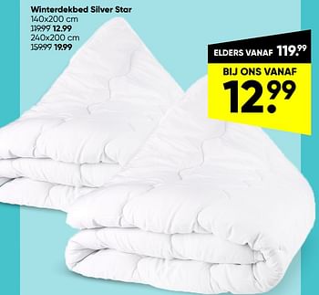 Aanbiedingen Winterdekbed silver star - Huismerk - Big Bazar - Geldig van 14/03/2022 tot 27/03/2022 bij Big Bazar