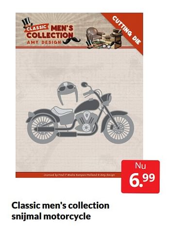 Aanbiedingen Classic men`s collection snijmal motorcycle - Huismerk - Boekenvoordeel - Geldig van 12/03/2022 tot 20/03/2022 bij Boekenvoordeel