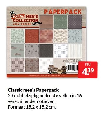 Aanbiedingen Classic men`s paperpack - Huismerk - Boekenvoordeel - Geldig van 12/03/2022 tot 20/03/2022 bij Boekenvoordeel