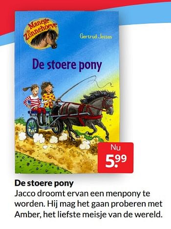 Aanbiedingen De stoere pony - Huismerk - Boekenvoordeel - Geldig van 12/03/2022 tot 20/03/2022 bij Boekenvoordeel
