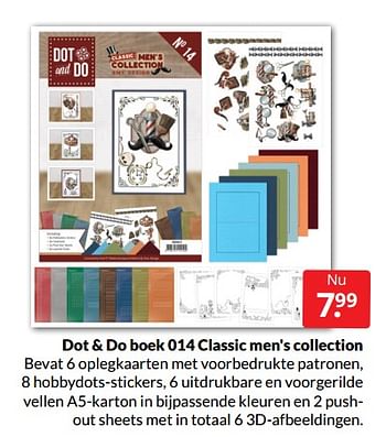 Aanbiedingen Dot + do boek 014 classic men`s collection - Huismerk - Boekenvoordeel - Geldig van 12/03/2022 tot 20/03/2022 bij Boekenvoordeel
