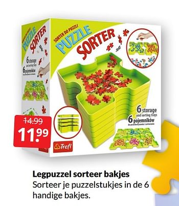 Aanbiedingen Legpuzzel sorteer bakjes - Jumbo - Geldig van 12/03/2022 tot 20/03/2022 bij Boekenvoordeel