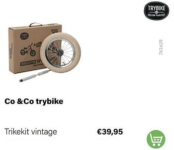 Aanbiedingen Co +co trybike trikekit vintage - Trybike - Geldig van 21/03/2022 tot 05/06/2022 bij Multi Bazar