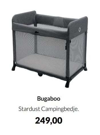 Aanbiedingen Bugaboo stardust campingbedje - Bugaboo - Geldig van 15/03/2022 tot 11/04/2022 bij Babypark