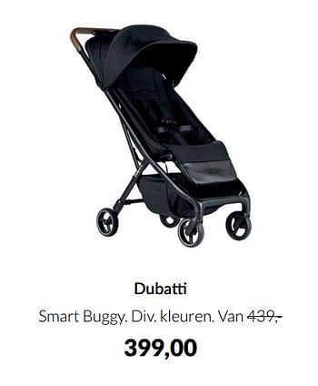 Aanbiedingen Dubatti smart buggy - Dubatti  - Geldig van 15/03/2022 tot 11/04/2022 bij Babypark