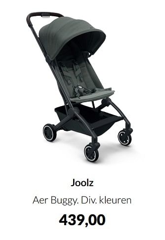 Aanbiedingen Joolz aer buggy - Joolz - Geldig van 15/03/2022 tot 11/04/2022 bij Babypark