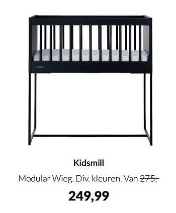 Aanbiedingen Kidsmill modular wieg - Kidsmill - Geldig van 15/03/2022 tot 11/04/2022 bij Babypark